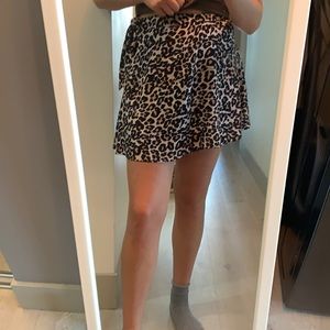 Top shop cheetah skirt
